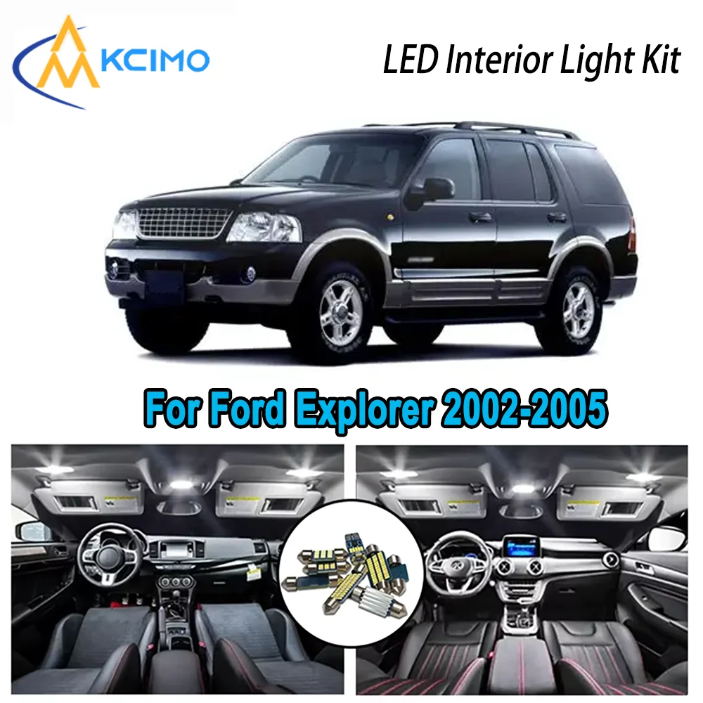 

High-Quality LED Interior Kit for Ford Explorer 2002-2005 2003 2004 2005 Premium Error-Free Dome Map Trunk Automotive Lamps