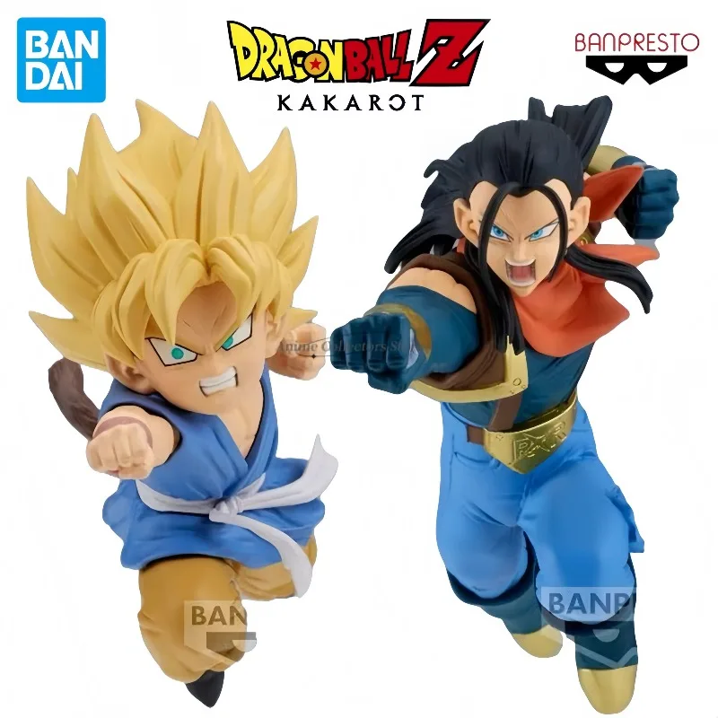 

Оригинал в наличии Bandai Anime Dragon Ball GT MATCH MAKERS Son Goku SUPER 17, экшн-фигурка, коллекция моделей, игрушки в подарок