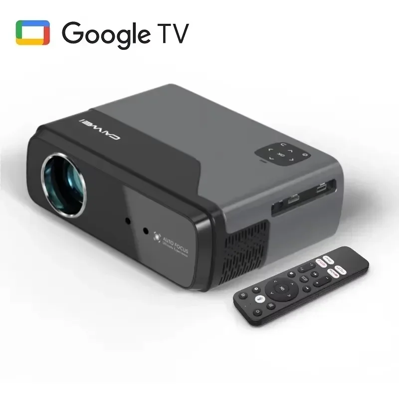 CAIWEI A8+ Upgrade 1000ANSI Lumens Google TV 4K 8K Movie Projectors Android 11.0 Dongle Projector with NFC Intelligent Voice