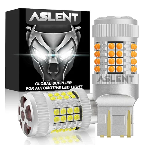 Bombilla LED de freno trasero con ventilador, lámpara de señal, 7443 W21/5W T20 7440 W21W WY21W 3030SMD Canbus PY21W BA15S P21W P21/5W, 2 uds.