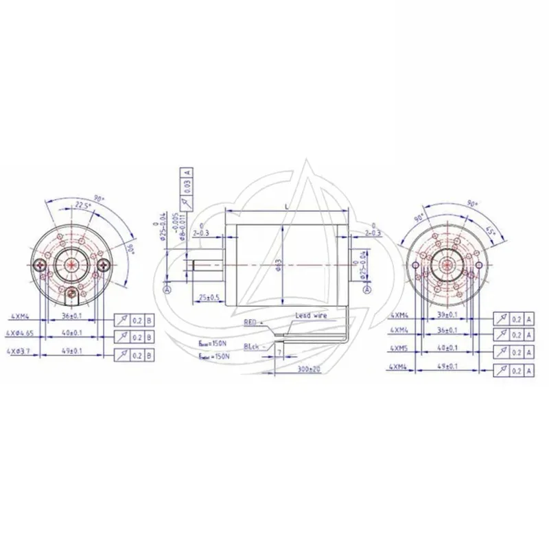 10000RPM High Speed 63ZYNT DC Motor, 63mm 24V 200W Permanent Magnet Brushed Motor with 0.2N.m Rated Torque