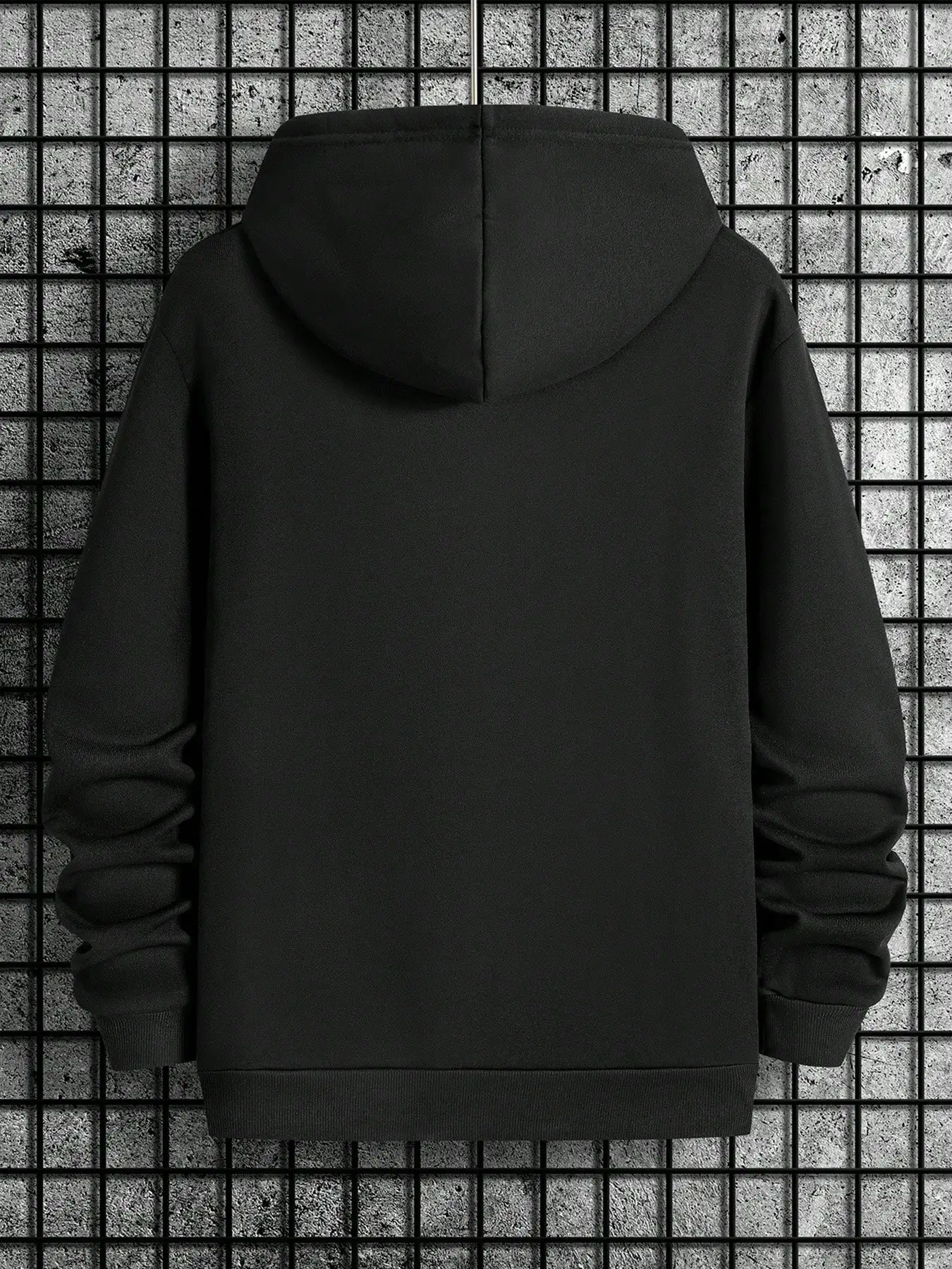1pc Unisex Hoodie Money Hands Rich Print Black Hoodie,Hoodies For Men Lightweight Polyester, Drawstrings, Machine Washable