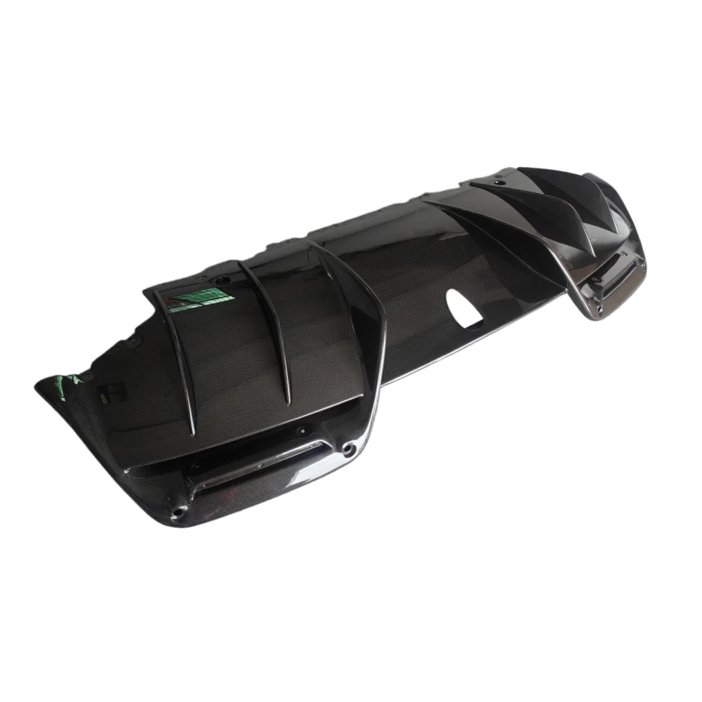 Suitable for Ferrari 296 Upgraded OEM Style Carbon Fiber Rear Diffuser Body Kit Rear Bumper Lip Custom Lightweight Kit Car Tools