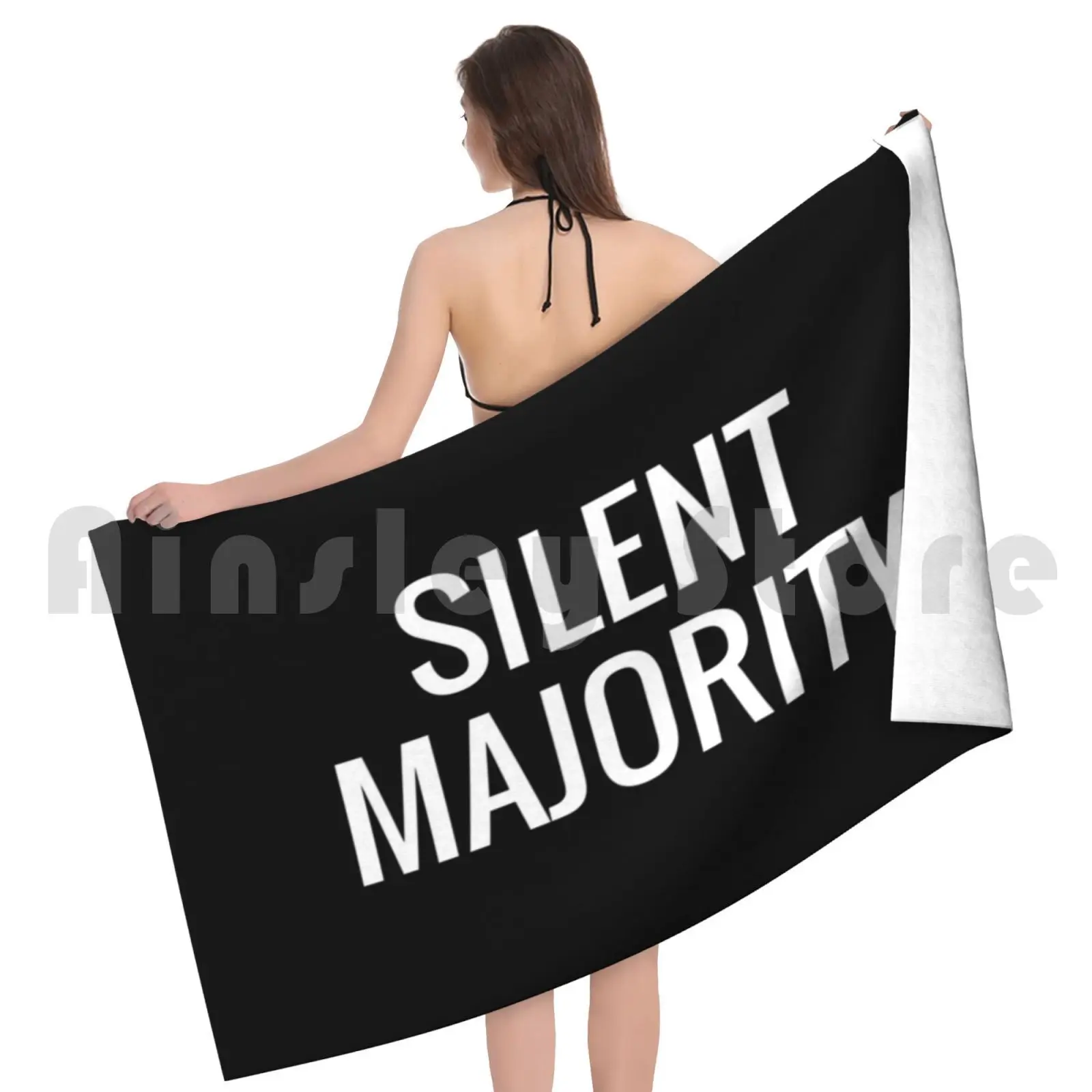 منشفة حمام صامتة ذات أقلية، وسادة شاطئ مضادة للمقناع ومضادة للدخان، صامتة الأغنام الكلامية #5