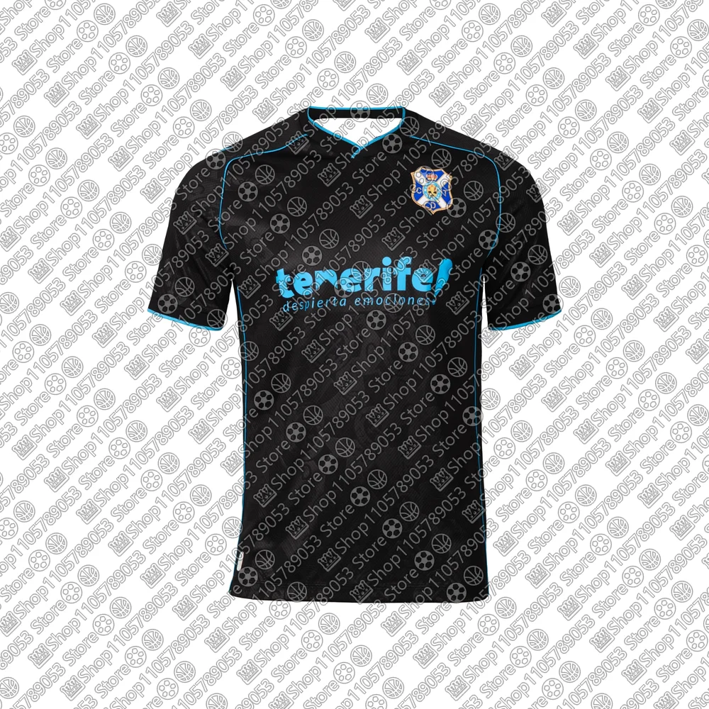 2026-27 Camiseta de Entrenamiento de Secado Rápido para Partidos, Ropa Deportiva de Otoño para Hombres y Niños, Camisetas Suaves para Niños y Familiares, Camiseta de Fútbol Local del Tenerife