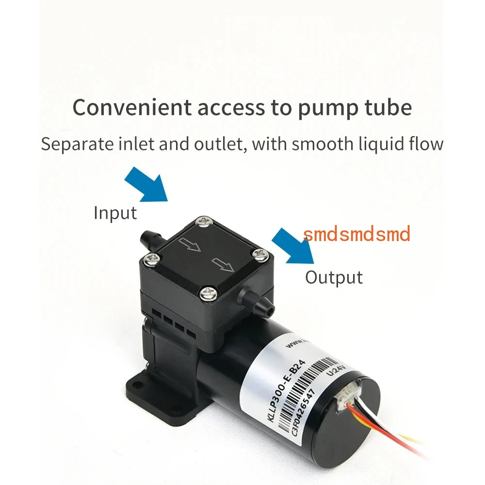 280ml/min KLLP300 Low Flow Diaphragm Liquid Pump 12V 24V DC Brushless Motor 6000H Suction Lift 5m with EPDM Diaphragm