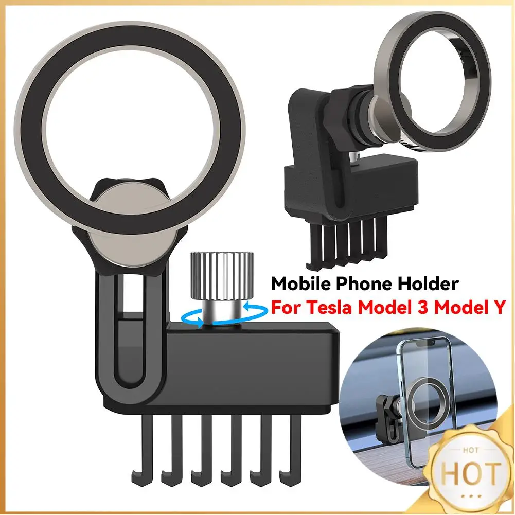Phone Bracket 360 Degree Rotation Smartphone Stand Support Quick Access Auto Accessories for TESLA Model 3 Model Y