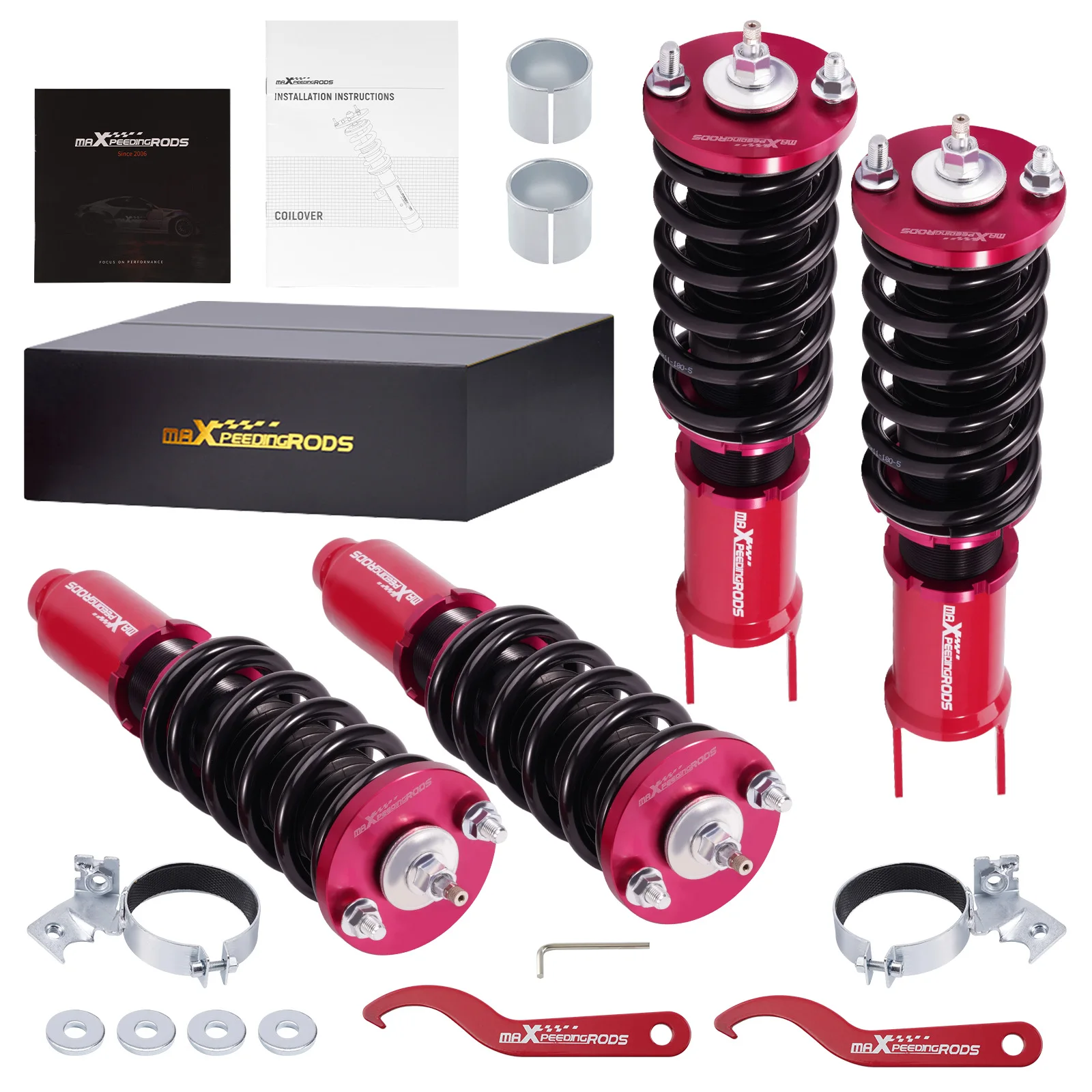 24 Level Damper Coilovers Kit For Honda Civic EK EJ EM 1992-2000 Shocks Absorber Spring Struts Suspension Shock Absorber Struts