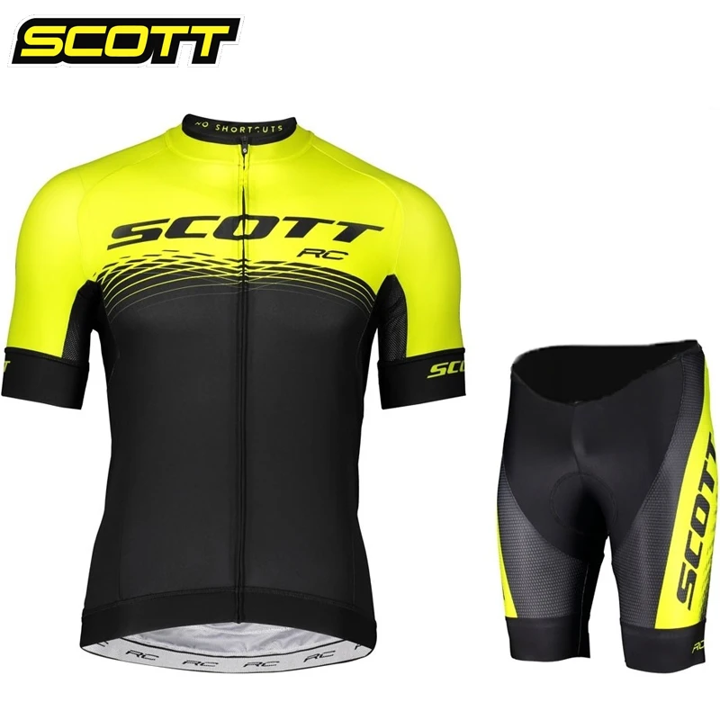 2023 SCOTT Pro Team Bicycle Clothing Men New Road Bike Wear Racing Clothes Breathable Cycling Jersey Set Ropa Ciclismo Maillot