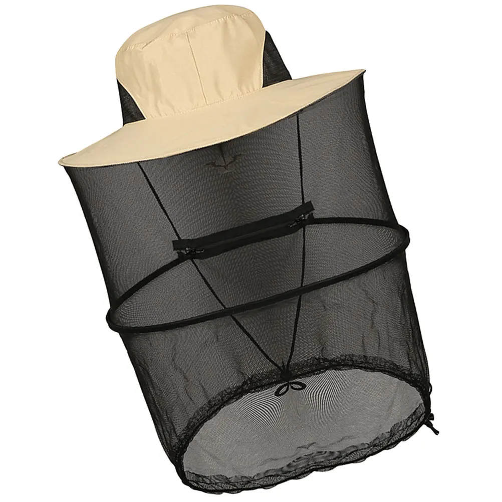 

Portable Beekeeping Hat with Mosquito-proof Net Mask Reusable Head Net Fishing Dust Veil Breathable