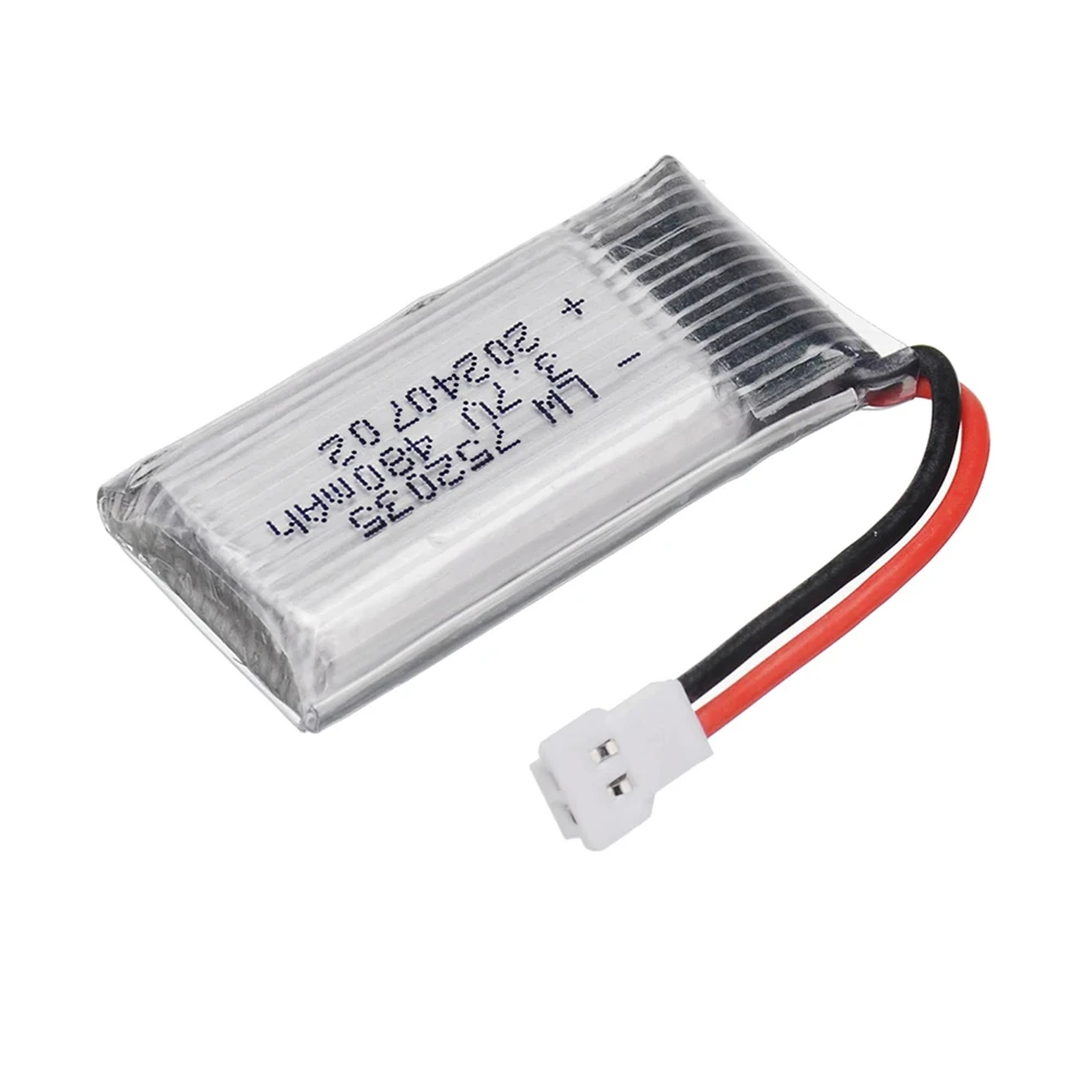 H31 Battery 752035 3.7V 480mAh Rechargeable Lipo Battery For H107 H31 KY101 E33C H107D JD385 RC Drone Spare Parts 3.7V Battery