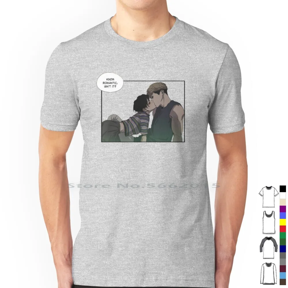 Kinda Romantic-Ks T Shirt 100% Cotton Ks Yoonbum Sangwoo Yaoi Bl Webtoon Manhwa Short Long Sleeve Tee Top