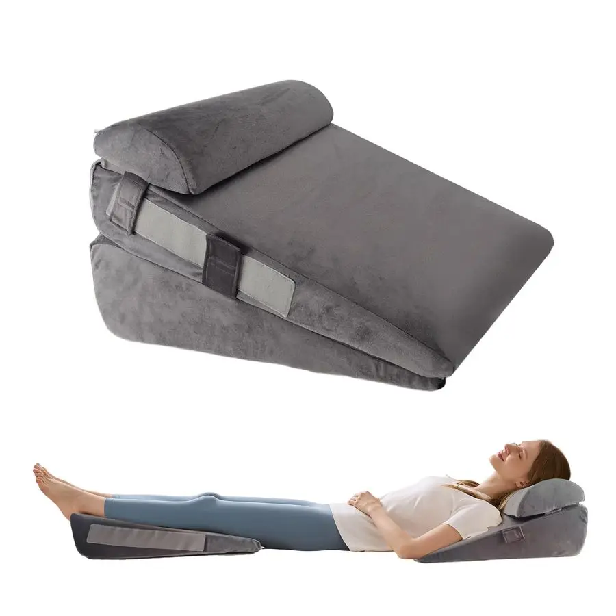 

Набор клиновидных подушек для послеоперационного восстановления, от кислотного рефлюкса, регулируемые клиновидные подушки для сна, от храпа, из пены с эффектом памяти, треугольные