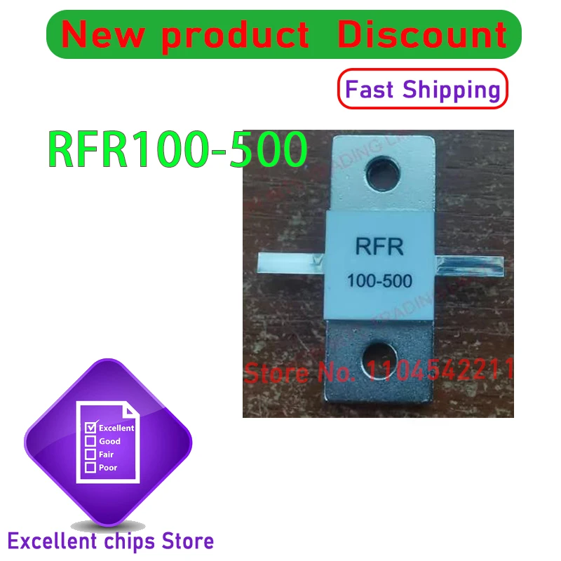 

1 шт., 500 Вт, 100 Ом, микроволновая печь RF BeO RFR100-500, фланцевые резисторы, 500 Вт, 100 Ом, замена