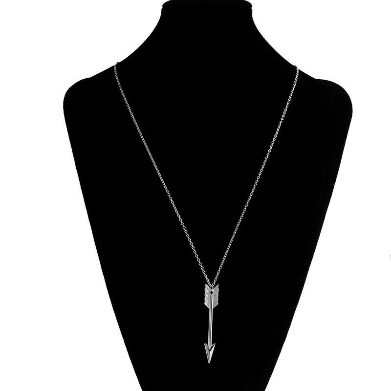 Aihua New Simple Arrow Anchor Long Pendants Necklaces Sweater Chains Necklaces for Women Girl Valentine\'s Day Jewelry Collar