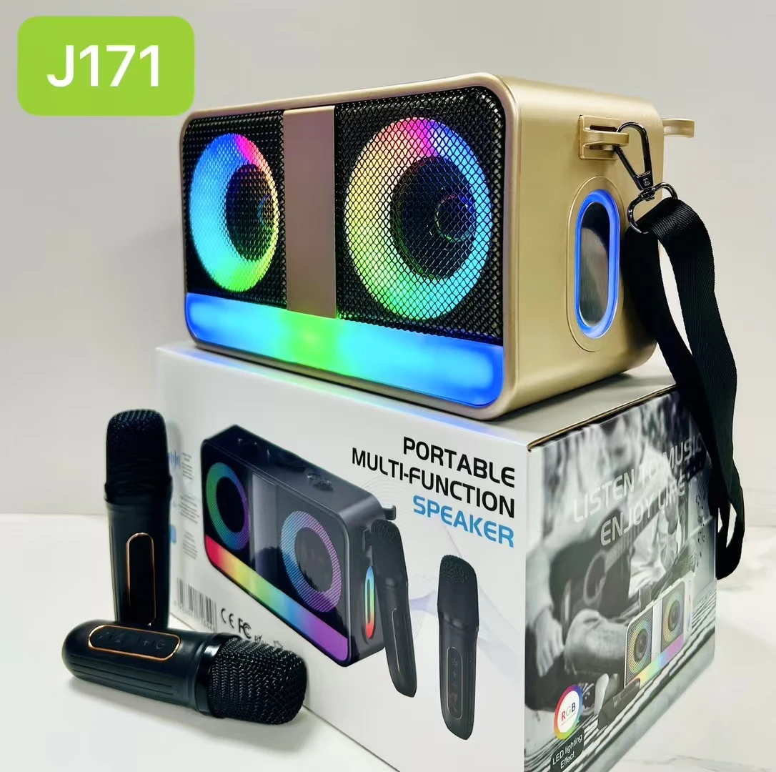 مكبر صوت PA مكبر صوت احترافي متعدد الوظائف مكبر صوت RGB مصباح مضخم صوت ستيريو نظام المسرح المنزلي مشغل صوت محمول #3