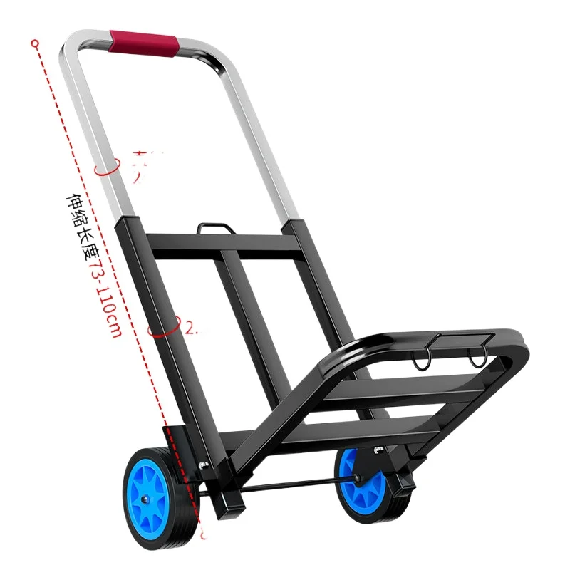 

Handling trolley folding portable pull truck home shopping trolley trolley