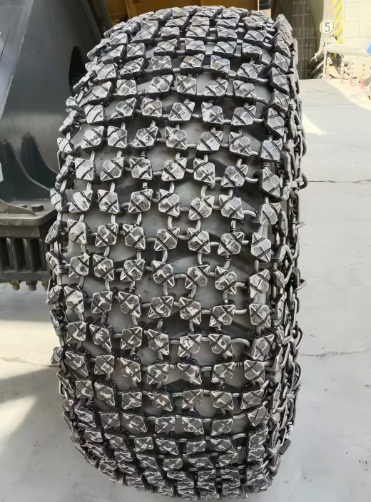 17.5-25 Tire Protection Chains for Forklift Wheel Loader Quarry Automatic Defence for Dumptruck Tractor R6 Saw Cover