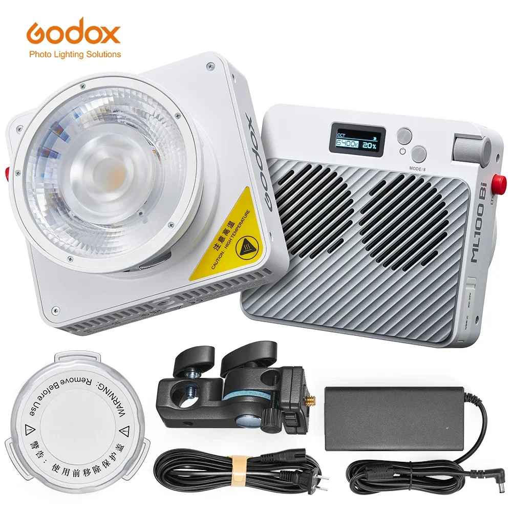 

Go Dox ML100Bi 120W Portable Bi-Color LED Photography Lamp Onboard & App Control for Video Recording & Live Streaming