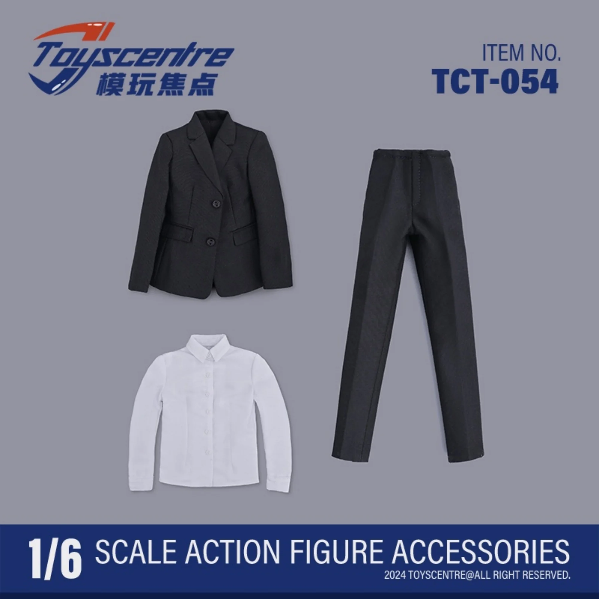 

Toyscentre TCT-054 1/6 Female Girl Black Suit Clothing Model Fit 12'' Action Figure