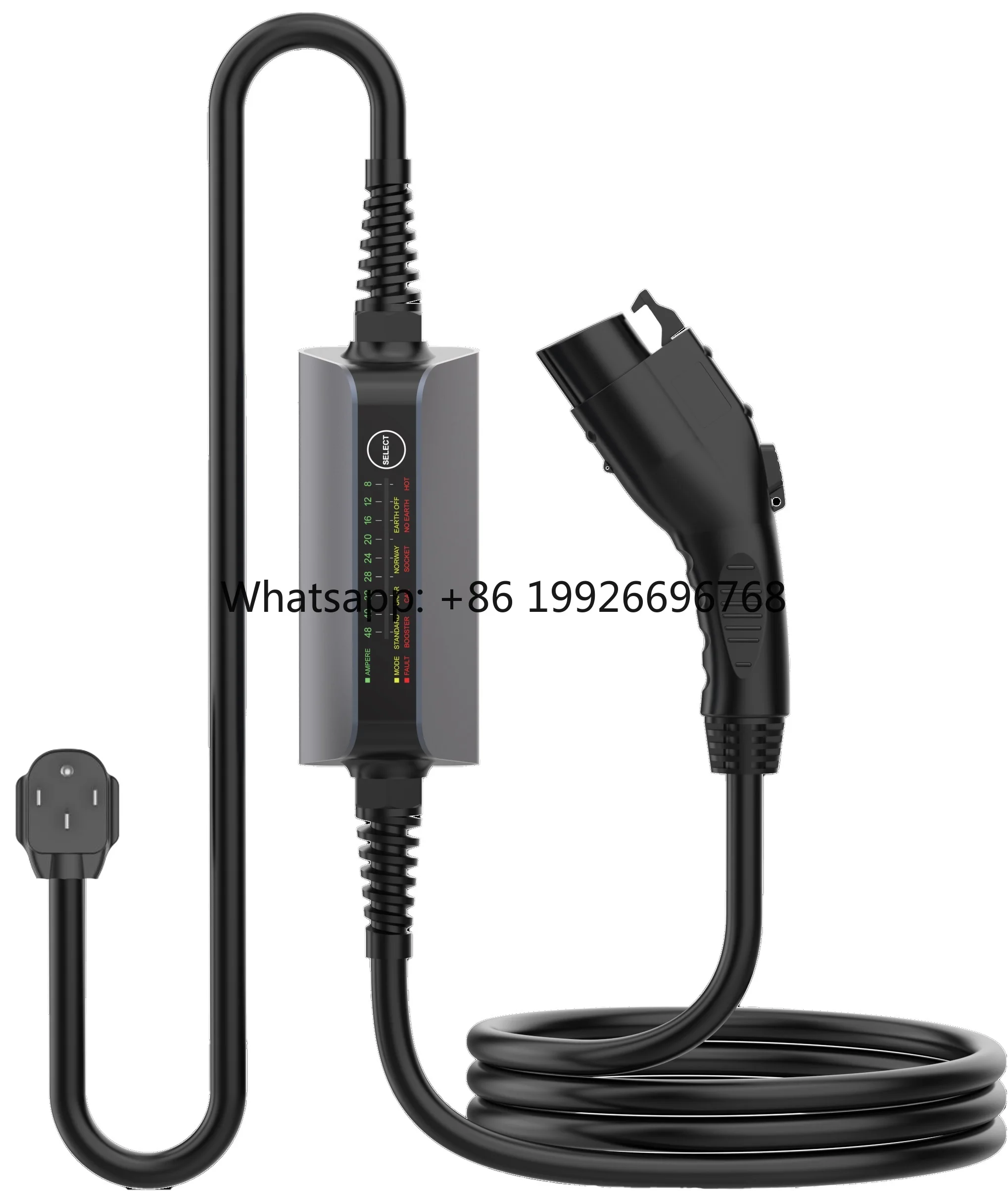 

New 2-in-1 Portable JET ZBAS40 EV Charger Type1 SAE J1772 40A 8.8KW 110V-240V Charging Cable