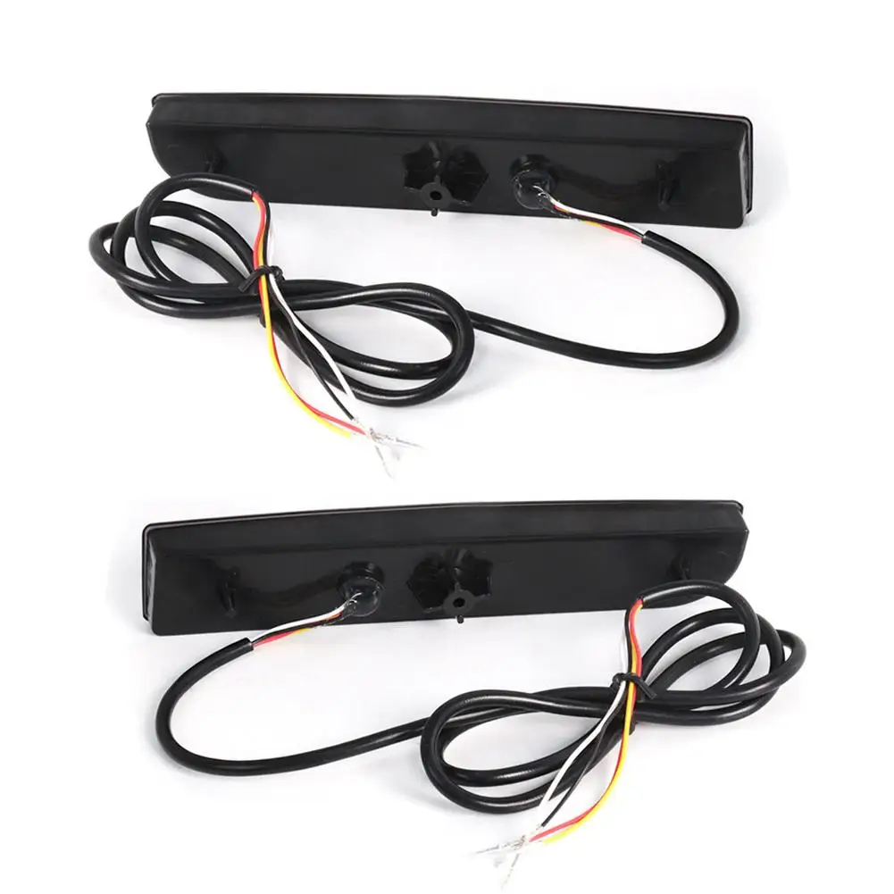 

1 Pair Red Lens Rear Bumper Reflector LED Tail Turn Signal Light Brake Lamp Fit for Mitsubishi Lancer 2008-2017 IP67