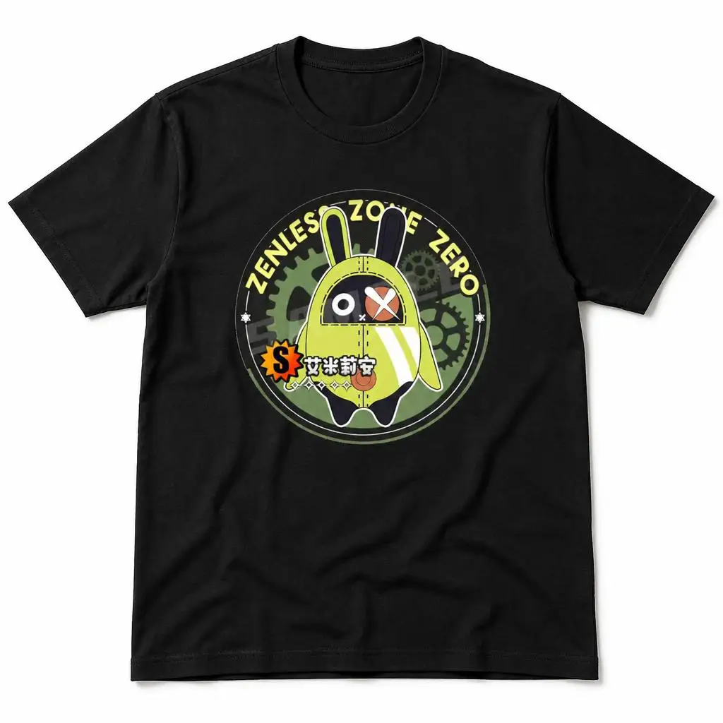 Bangboo Zenless Zone Zero Men Retro T Shirt 100% Cotton Clothing Fun Short Sleeve Tee Gift T-Shirts
