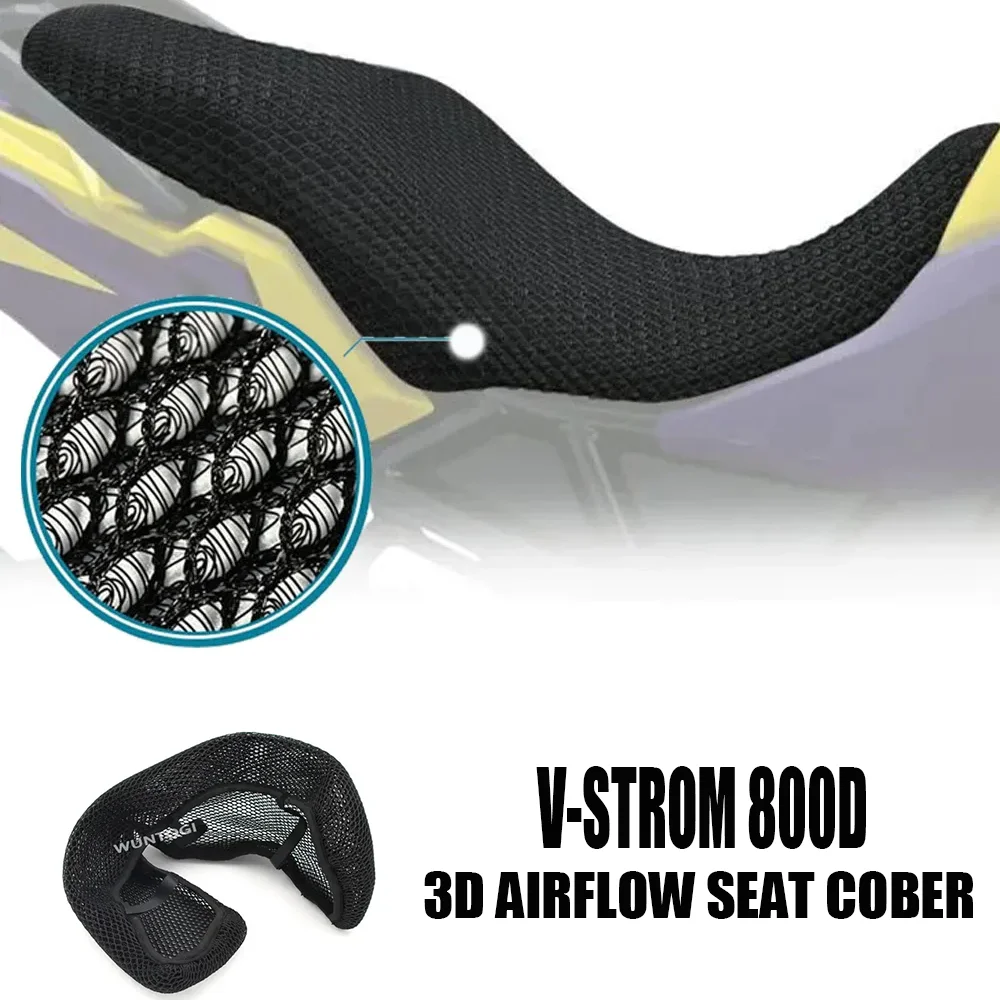 V-STROM 800 Accessories For SUZUKI 800DE Motorcycle Seat Cover Seat Cover Seat Protect Cushion 3D Airflow Seat Cover