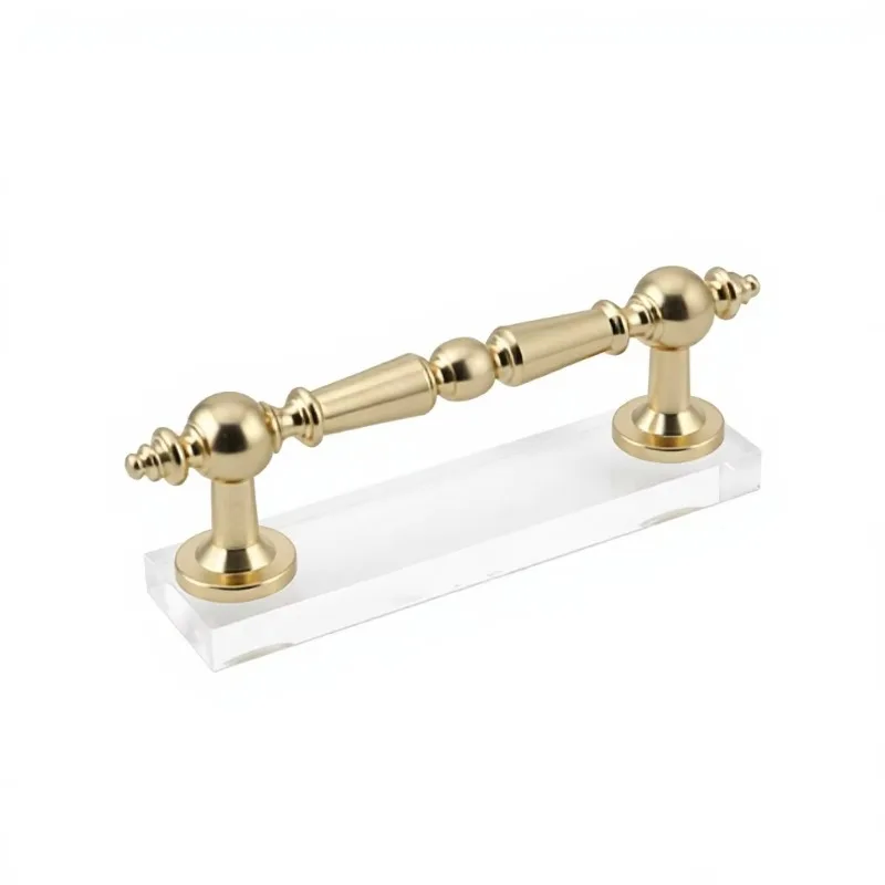 Gold zinc alloy handle, European cabinet hardware, suitable for wardrobe drawers and dressers
