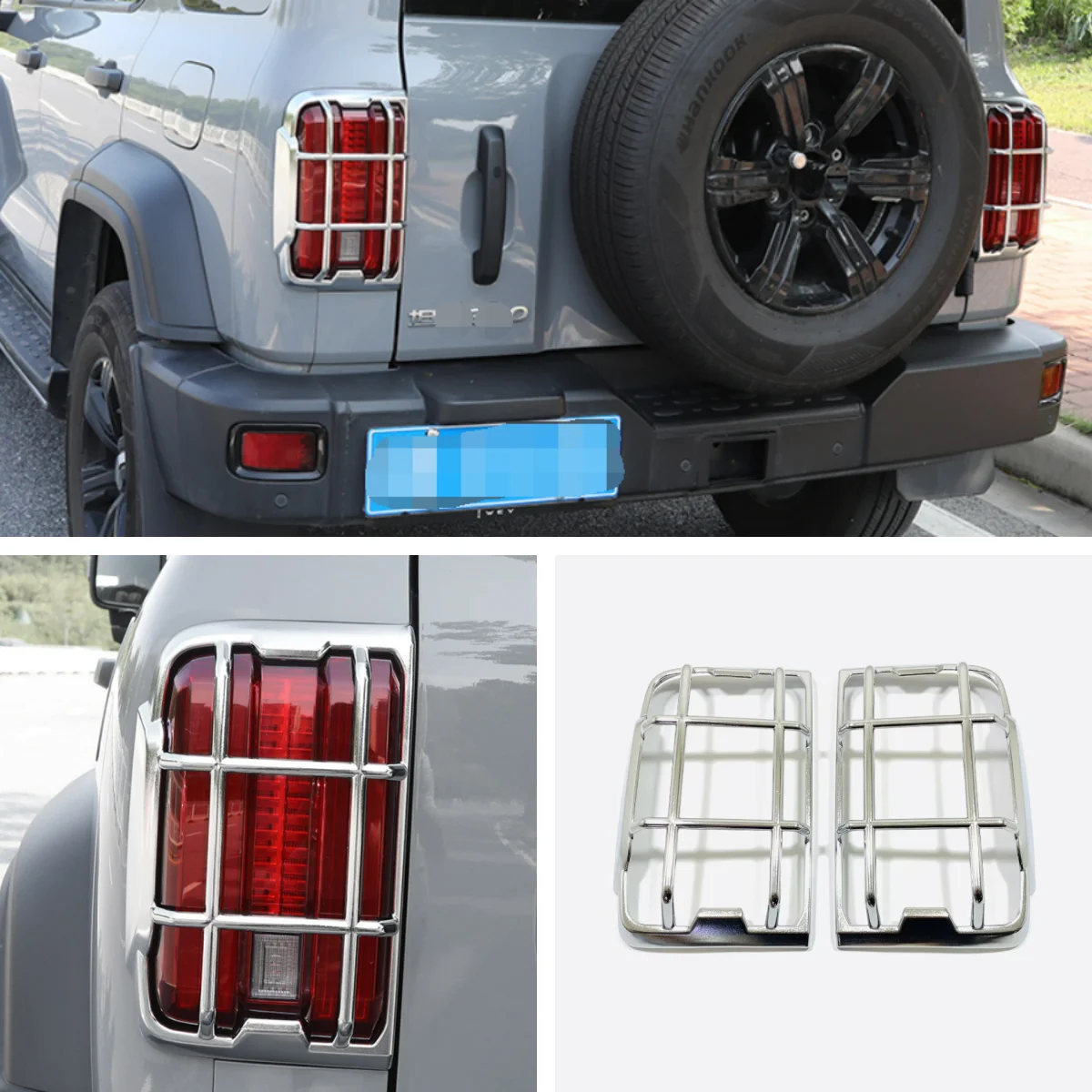 

For Great Wall WEY Tank 300 2021-2023 Exterior Accessories Rear Tail Lights Lamps Eyelid Eyebrow Stripes Decoration Cover Trim