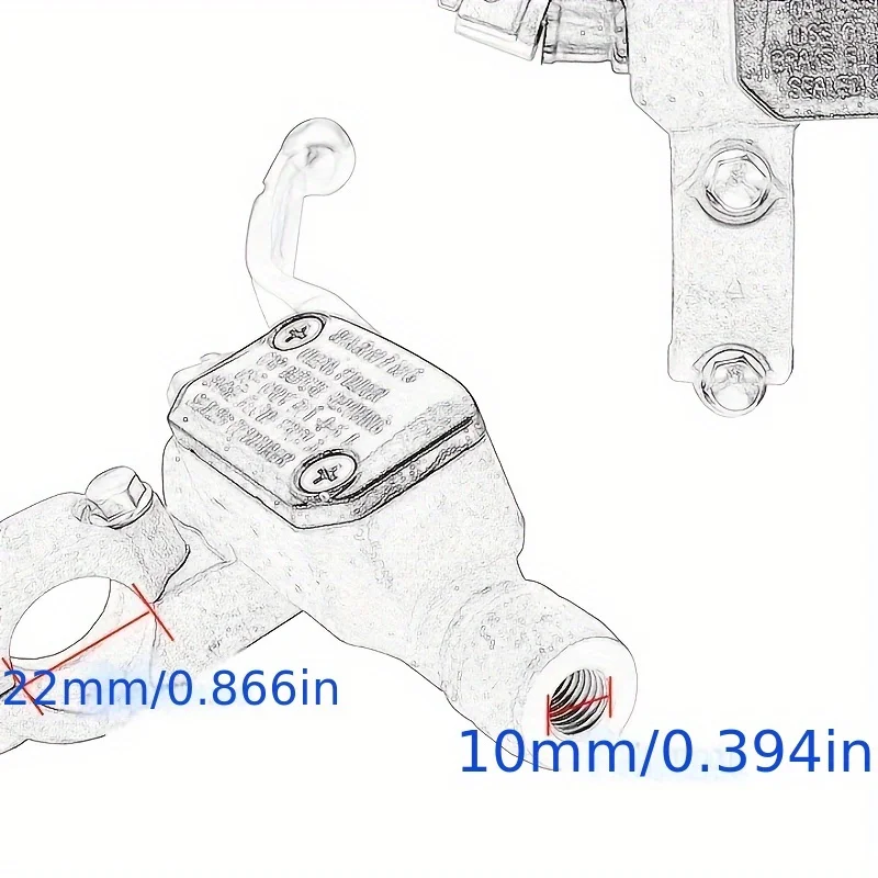 Motorcycle BREMBO Style Hydraulic Clutch Control Pump Master Cylinder Handlebar Compatible with KTM EXC EXC-F SX SX-F XC XC-W XC - Image 2