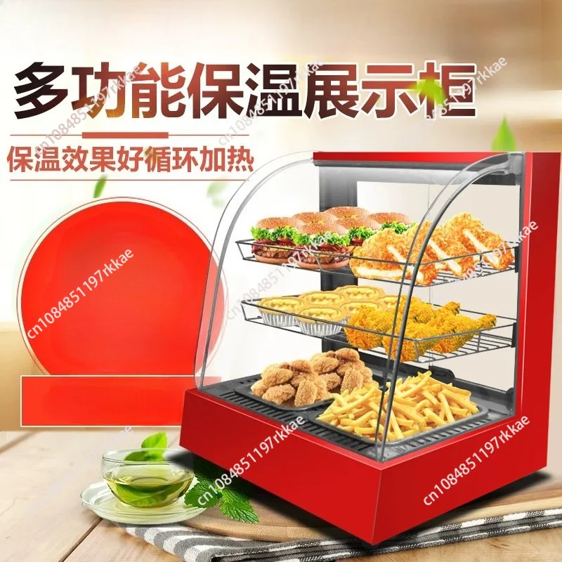 Commercial Countertop Heated Display Cabinet Glass Warming Showcase for Chestnut Egg Tart Bread & Deli Food