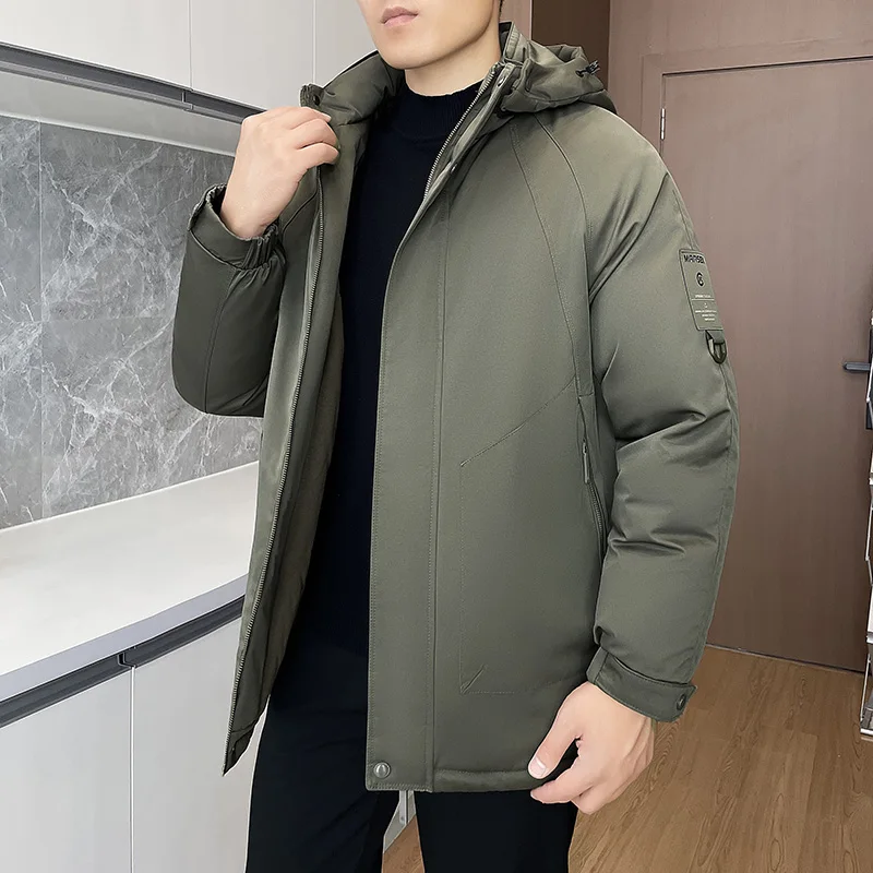 Mannen Winter Windjack Jassen Mannen Kleding Capuchon Casual Uitloper Parka Kleding Winterjas Mannen Dikker Fleece Rits Heren Jassen