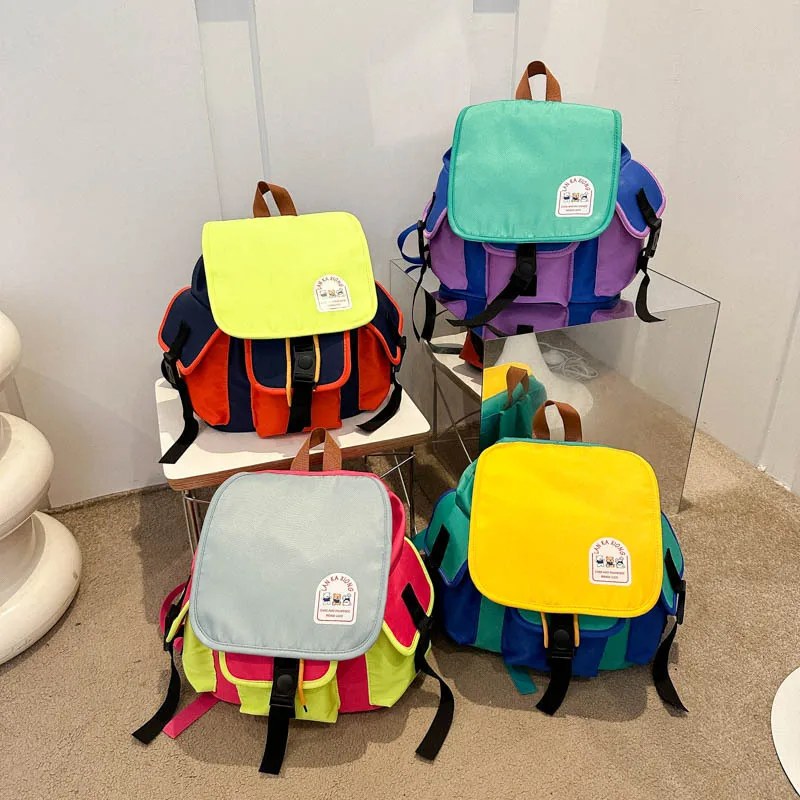 Madre borse per bambini per ragazza zaino per bambini per ragazzo borsa di tela borsa da scuola moda donna zaino per bambini solido zaino carino Mochila