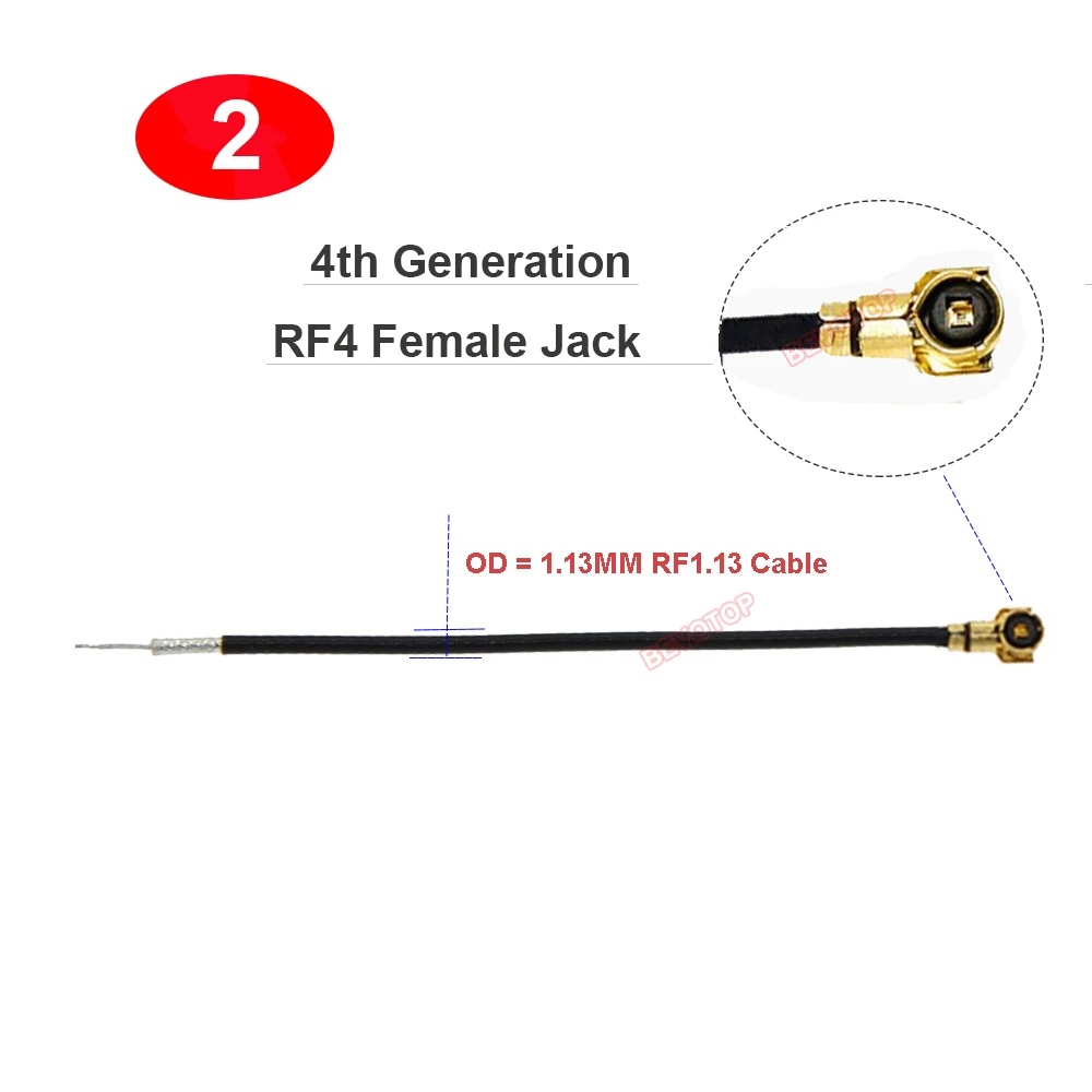 10Pcs 2.4G Antenne Ipex Kabel MHF4 IPEX4 / IPEX1 Ontvanger Antenne Xm Xm Plus R-XSR Rxsr Voor Rc multirotor Fpv Quadcopter