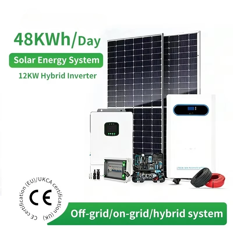 Customized Lithium Battery Solar Energy System 3000W 5000W Fashion Popular MPPT Controller Home Solar PV Battery Storage Generat