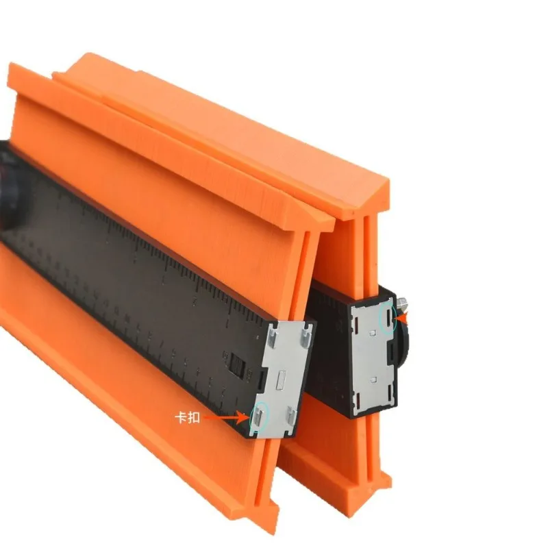 

Contour Gauge with Lock & Positioning, Infinite Splicing Profile Ruler, Woodworking Irregular Arc Measuring Tool