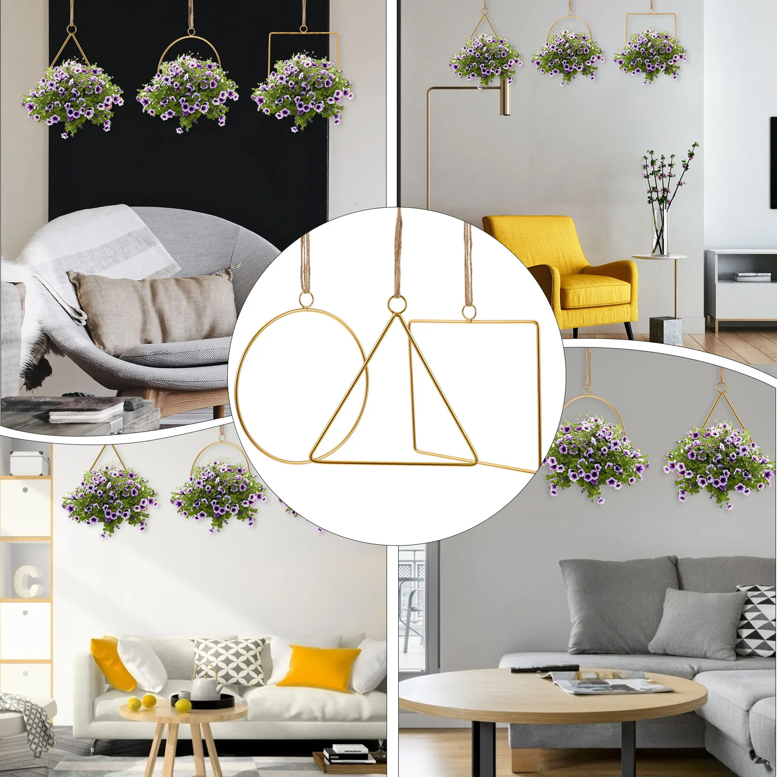 

3 Sets Metal Wreath Frame for DIY Christmas Decorations Wedding Iron Hoops Flower Loops H made Crafts Decorative