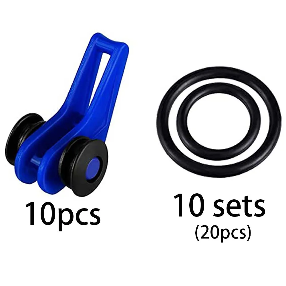 Angeln Köder Keeper 10PCS Gemischte Farben Sichere Halter Haken Ring Wurm Köder Verschluss Winkel Aufhänger für Rod Jig Casting Tackle