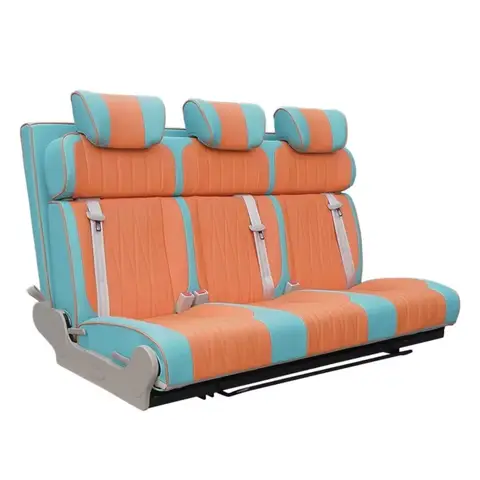 Luxury Custom Comfortable Leather 3-Fold Changeover Waterproof Business Camper Van Seat Bed RV MPV SUV Motorhome Vito Car Seats