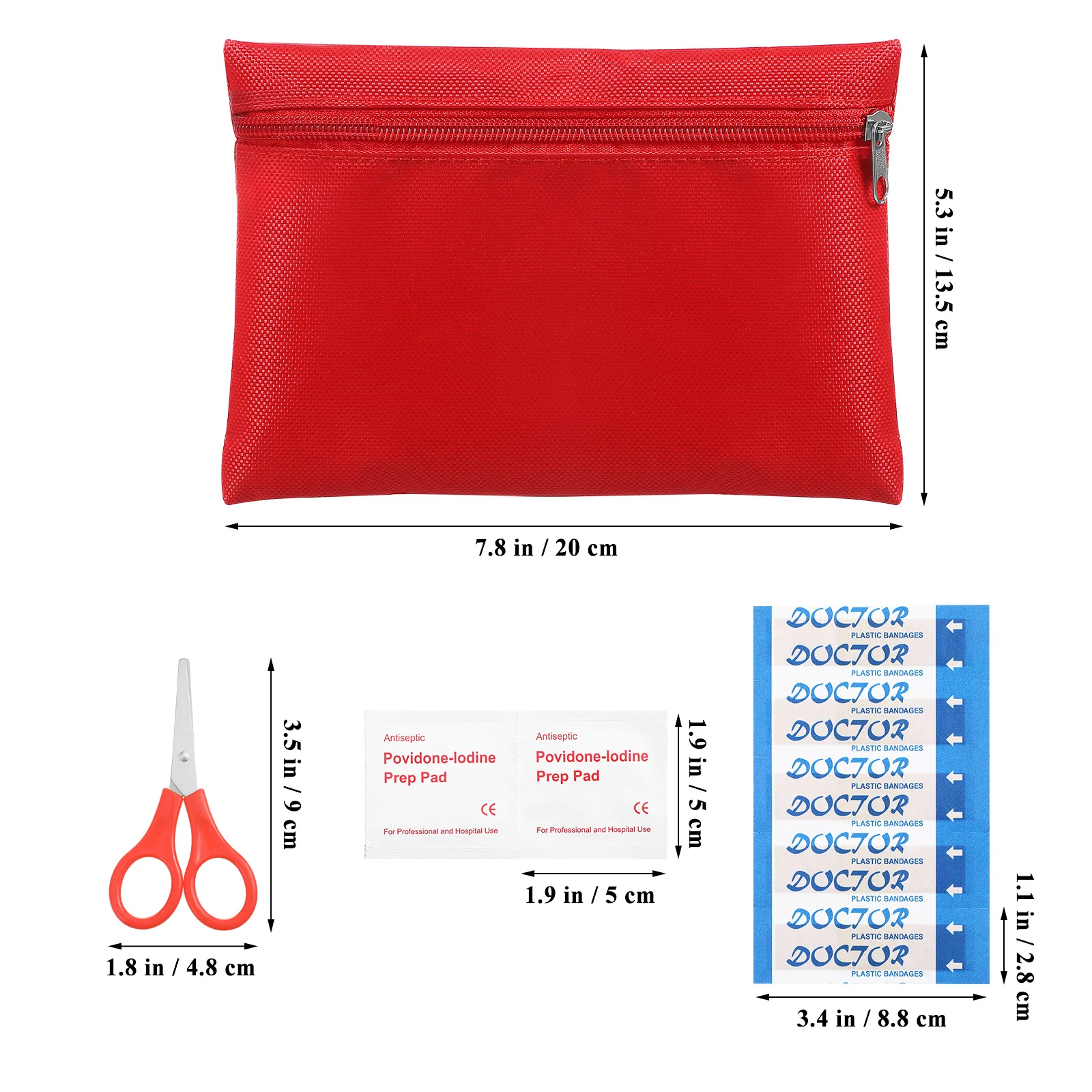 2Sets First Aid Kit Survival Compact Lightweight Emergency Tools for Travel Home Office and Outdoor Use First Aid Kit