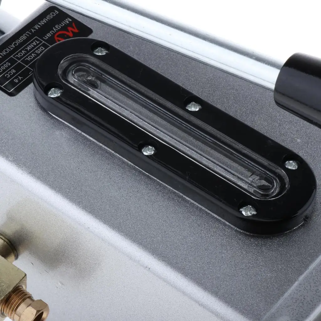 CNC Machine Hand Oil Pump Manual Aluminum Oil Dispenser Four Hole Mounting Accessory for Workshop Maintenance