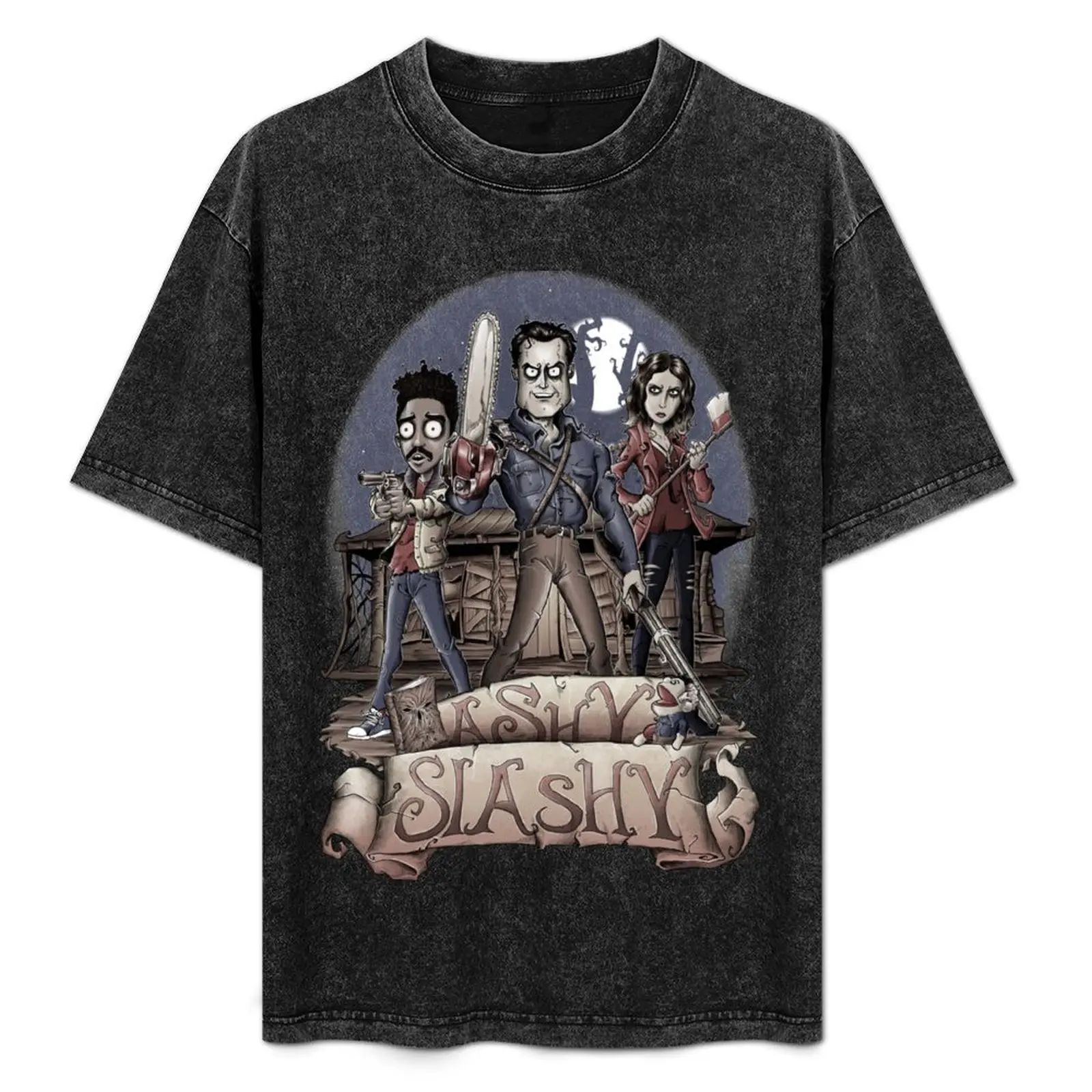 

Ashy Slashy T-Shirt Plus Size Basic Cotton T-Shirt