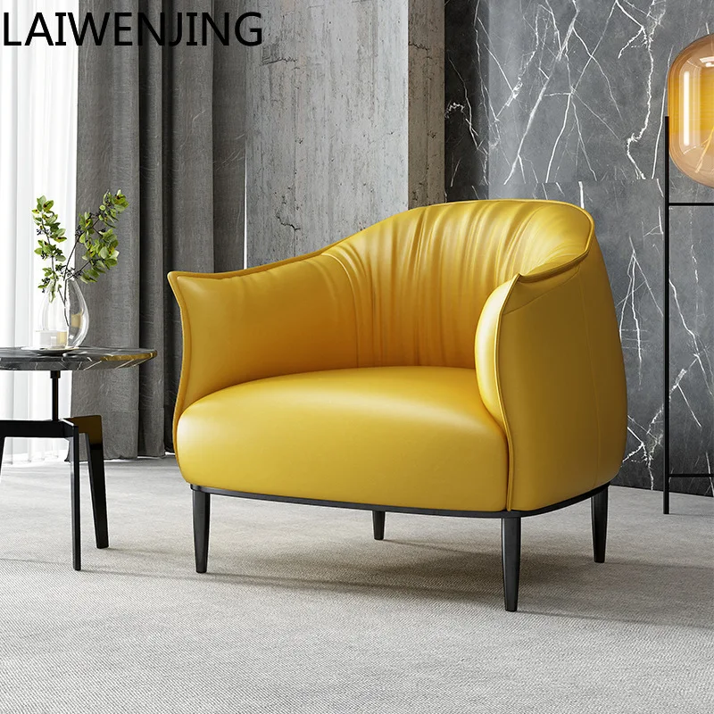 

SGF light luxury leather sofa chair living room modern simple casual tiger chair