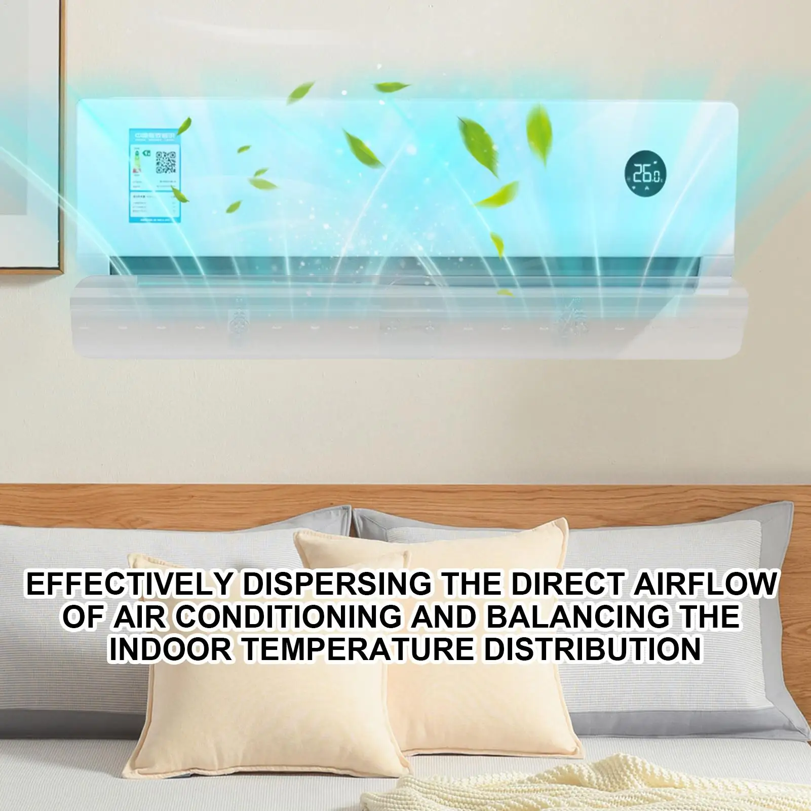 

Дефлектор кондиционера Дефлектор кондиционера Выдвижная ветрозащитная крышка переменного тока Настенное лобовое стекло для детской мебели