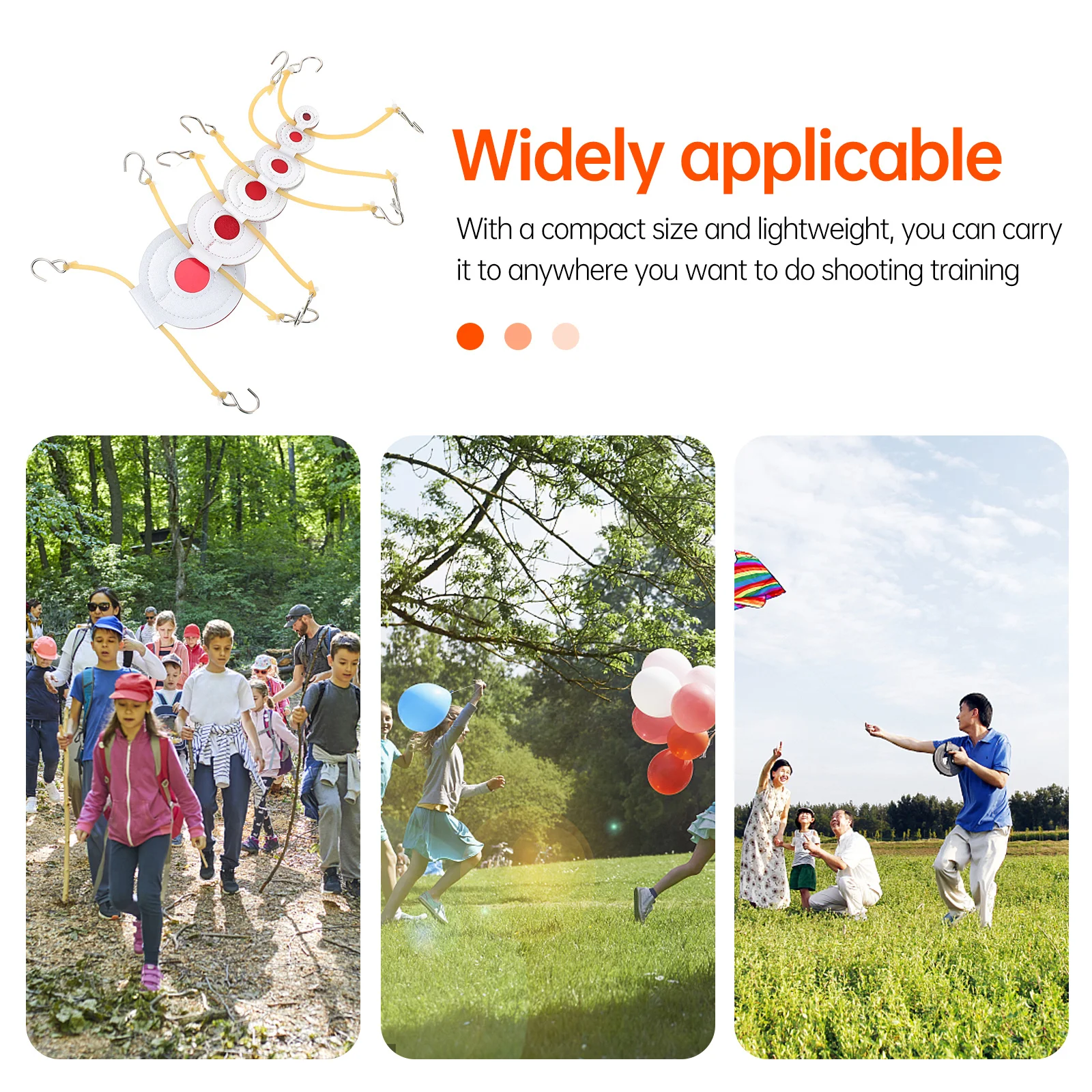 مجموعة واحدة من وسادة ملحقات الرماية المحمولة للتدريب في الهواء الطلق من الألياف الممتازة #4