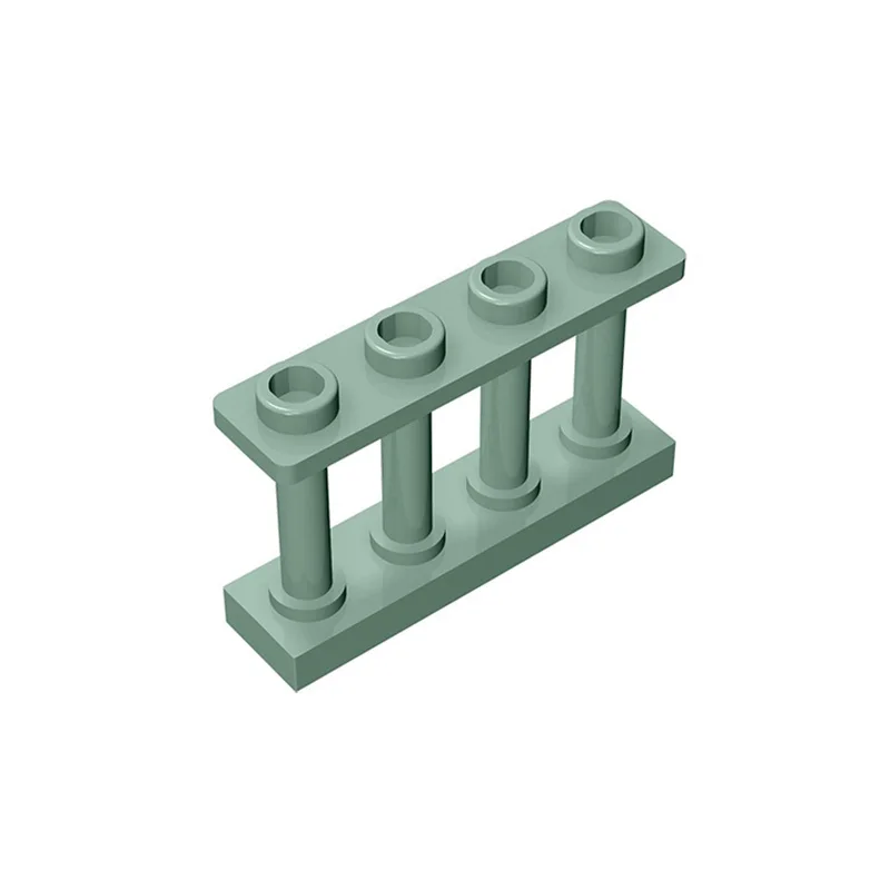 Buildmoc 15332-30055 cerca 1x4x2 spindled com 4 parafusos para blocos de construção peças diy educação elétrica brinquedos crianças presentes