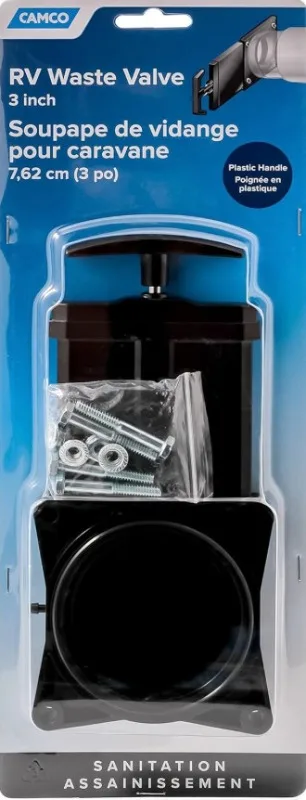 ملحقات صمام نفايات RV مقاس 3 بوصات، سدادة مقاومة للتسرب شديدة التحمل لنظام خزان الصرف الصحي بمقطورة التخييم #4