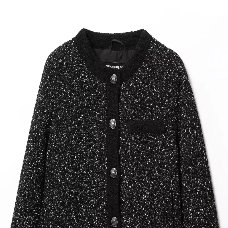 2025 Herbst Neue Sle Damen Texture Sensation Single Button Sle Jaet ort Oberbekleidung für Damen Faionable