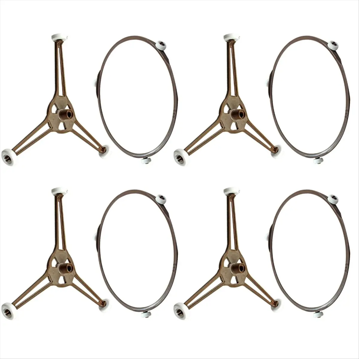 

Роликовое кольцо для микроволновой печи Прочная подставка для поворотного стола для равномерного распределения тепла Простая установка Аксессуар для микроволновой печи